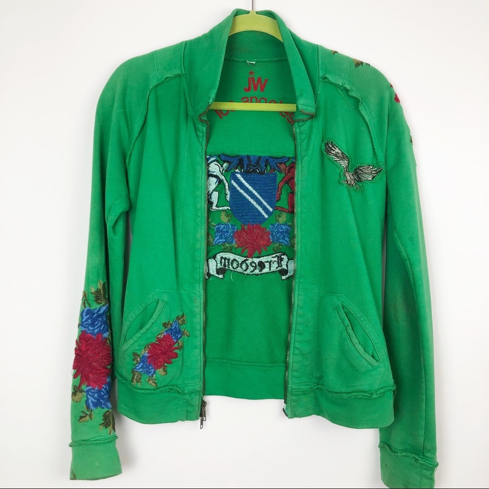 Johnny Was green freedom jacket